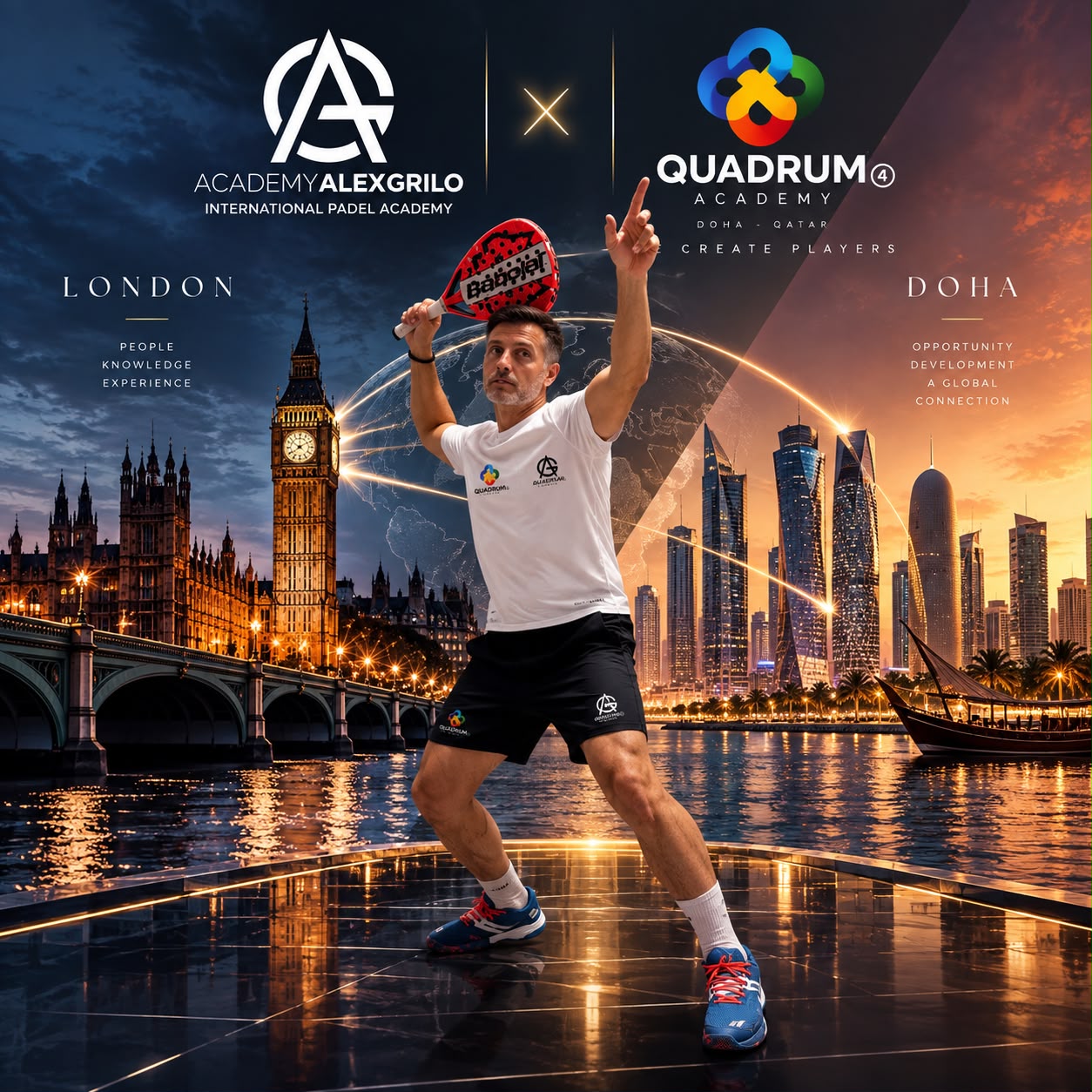 Alejandro Grilo between London and Doha, under the Academy Alex Grilo and Quadrum Academy lock-up